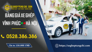 Bảng Giá Xe Ghép Vĩnh Phúc Hà Nội