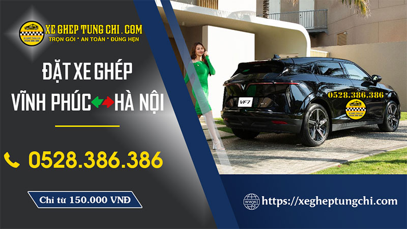 Đặt Xe Ghép Vĩnh Phúc Hà Nội