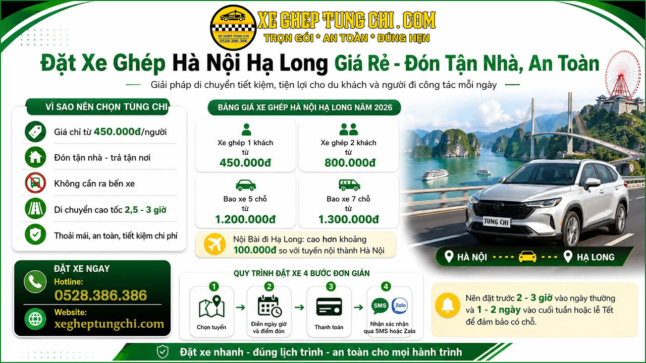 Xe Ghép Hà Nội Hạ Long 8 Đặt Xe Ghép Hà Nội Hạ Long Giá Rẻ