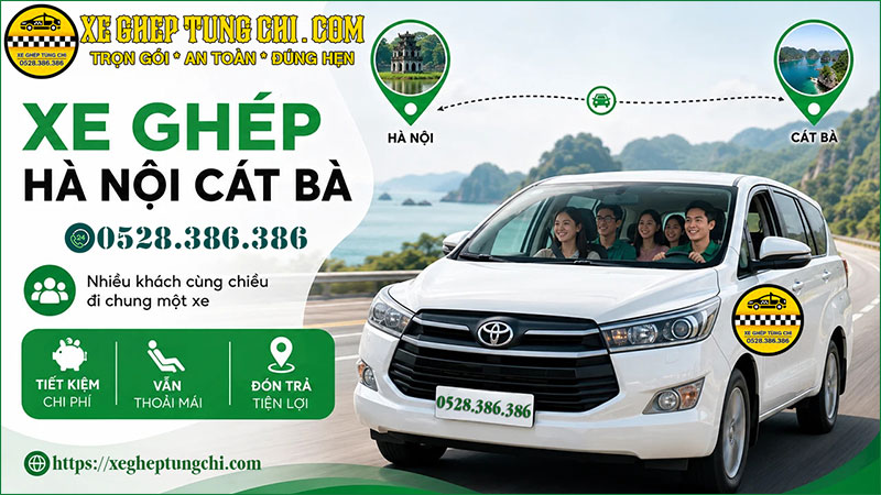 Xe Ghép Hà Nội Cát Bà 8 Dịch Vụ Xe Ghép Tiện Chuyến Hà Nội Cát Bà Giá Rẻ